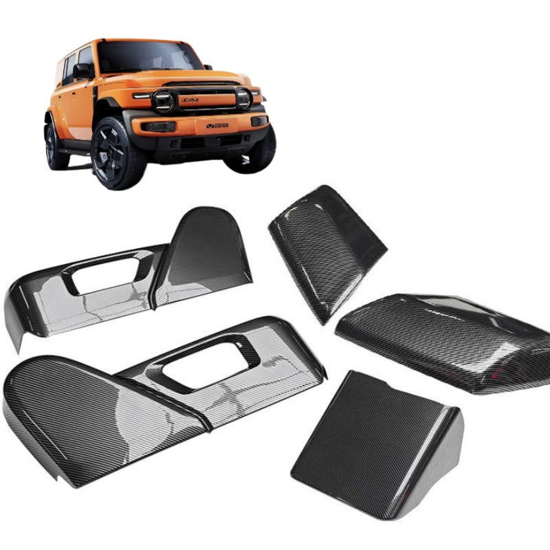 Automotive Interior & Exterior Carbon Fiber Protection Kit for Chery iCAR V23