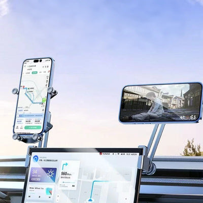 Dual-Phone Aluminum Alloy Car Holder