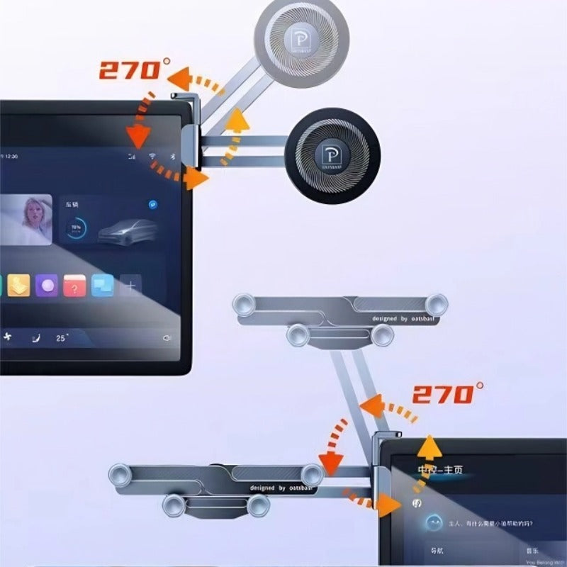 Dual-Phone Aluminum Alloy Car Holder