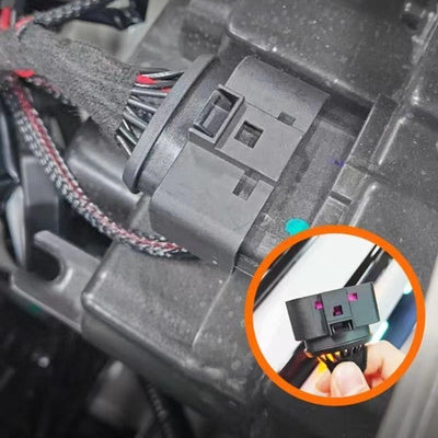 Car front head center grid small yellow light modification for Chery iCAR V23