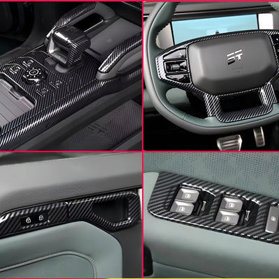 For Chery Jetour T2 ABS Grain Gear Shift Knob Decorator Cover