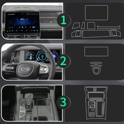 Anti-scratch TPU Protector Film For GAC MOTOR GN8 （Trumpchi ）
