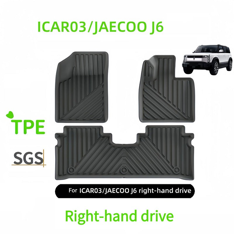 TPE Floor Mats & Trunk Mat for Chery Jaecoo J6(Icar 03)Right & Left Ru