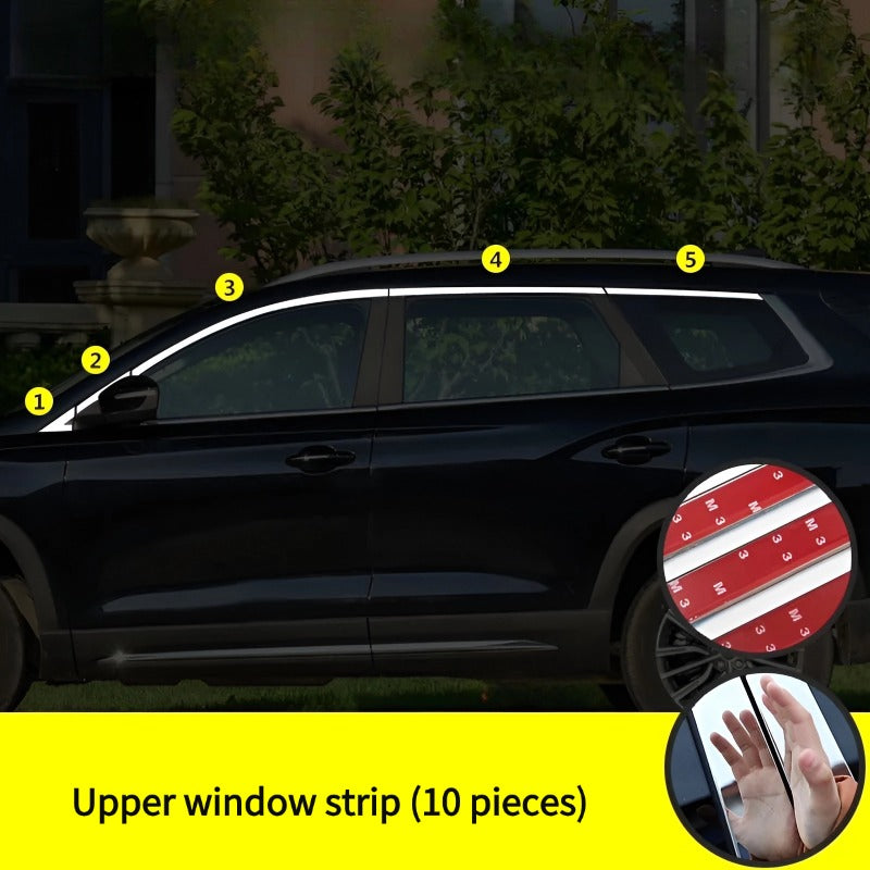 Window Bright Strip Car Window Trim Bright Strip for Chery Jetour X90 Plus