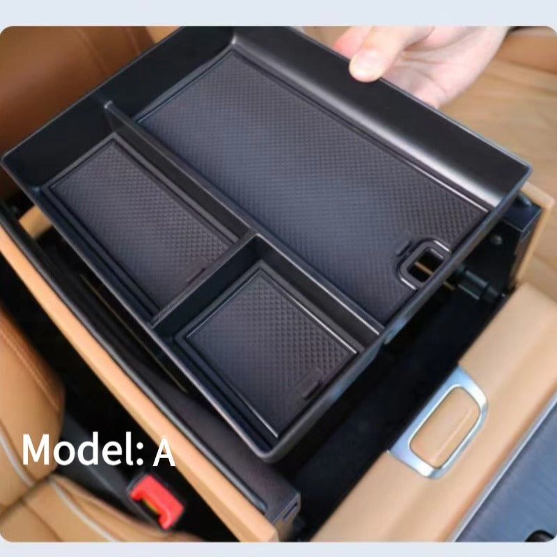 Car Armrest Storage Box & Charging Silicone Pad Suitable for GAC MOTOR GS8 (Trumpchi)