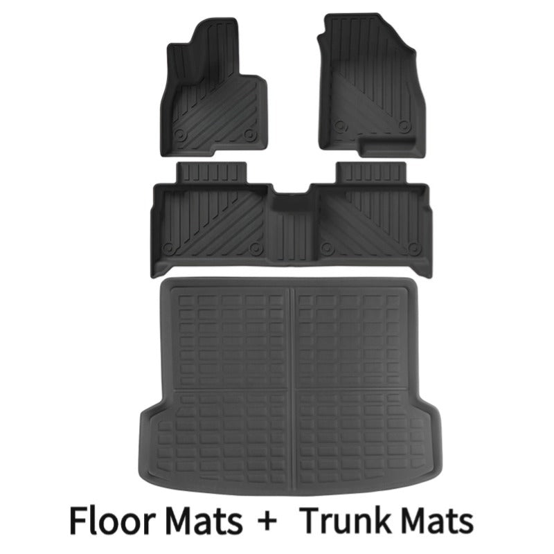 Right Rudder/Left Rudder All Weather Floor Mats Interior Liners for Chery JAECOO J7 & Chery JAECOO 7 PHEV