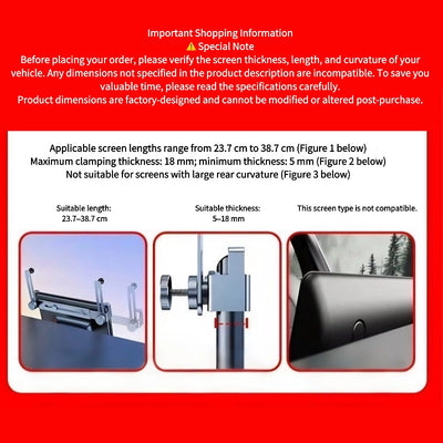 Dual-Phone Aluminum Alloy Car Holder