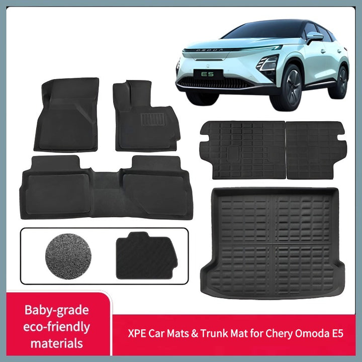 XPE Car Mats & Trunk Mat for Chery Omoda E5 | SUPER CHERY
