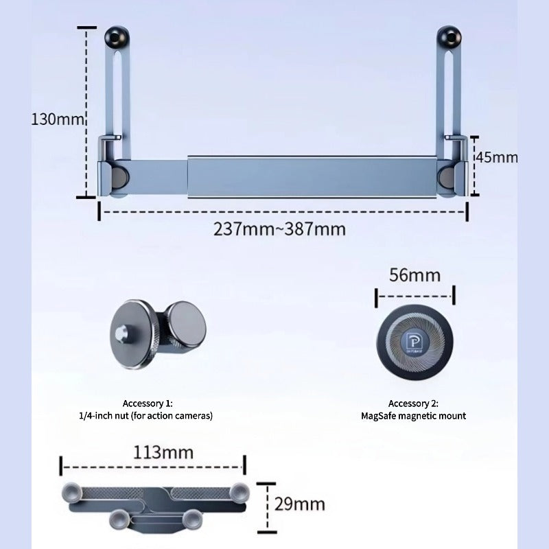 Dual-Phone Aluminum Alloy Car Holder