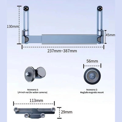 Dual-Phone Aluminum Alloy Car Holder