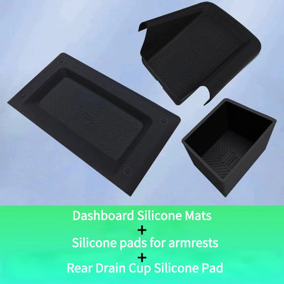 Car Armrest Box Silicone Mat for Chery Icar V23
