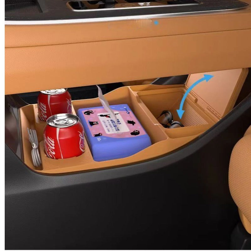 Car Armrest Storage Box & Charging Silicone Pad Suitable for GAC MOTOR GS8 (Trumpchi)