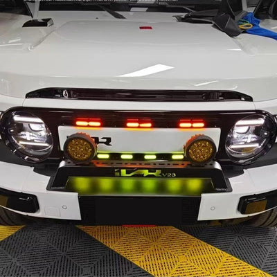 Car front head center grid small yellow light modification for Chery iCAR V23