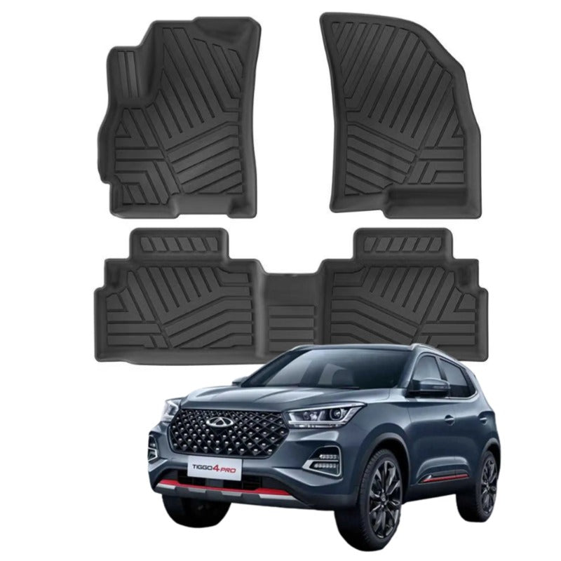 Right Rudder/Left Rudder All Weather Floor Mats Interior Liners for Chery Tigoo 4 Pro
