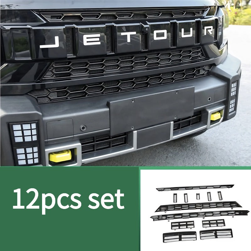 Rejilla protectora del parachoques delantero del coche Chery JETOUR T2 con red antipolvo