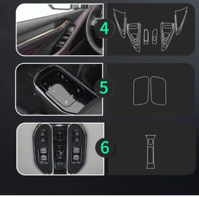 Anti-scratch TPU Protector Film For GAC MOTOR GN8 （Trumpchi ）