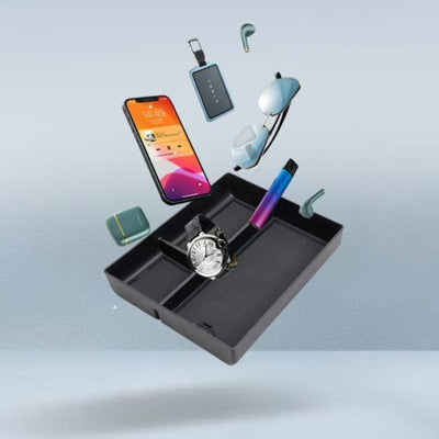 Car Armrest Storage Box & Charging Silicone Pad Suitable for GAC MOTOR GS8 (Trumpchi)