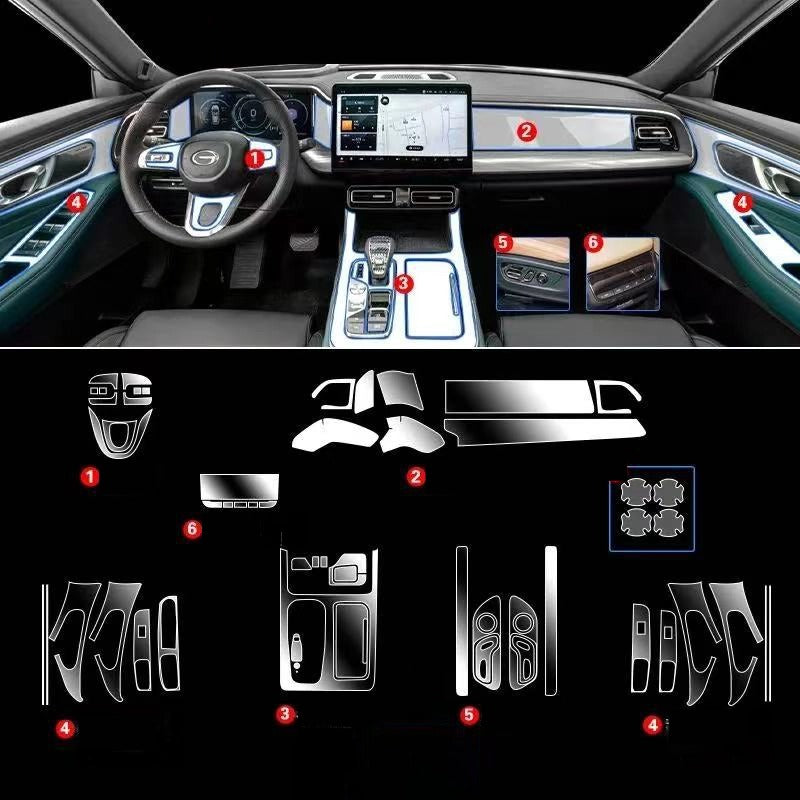 Car TPU interior protection suitable for GAC MOTOR GS8 (Trumpchi)