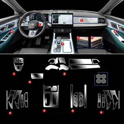 Car TPU interior protection suitable for GAC MOTOR GS8 (Trumpchi)