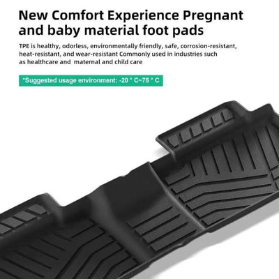 Right Rudder/Left Rudder All Weather Floor Mats Interior Liners for Chery Tigoo 4 Pro