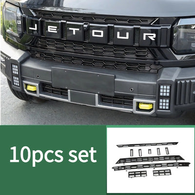 Rejilla protectora del parachoques delantero del coche Chery JETOUR T2 con red antipolvo