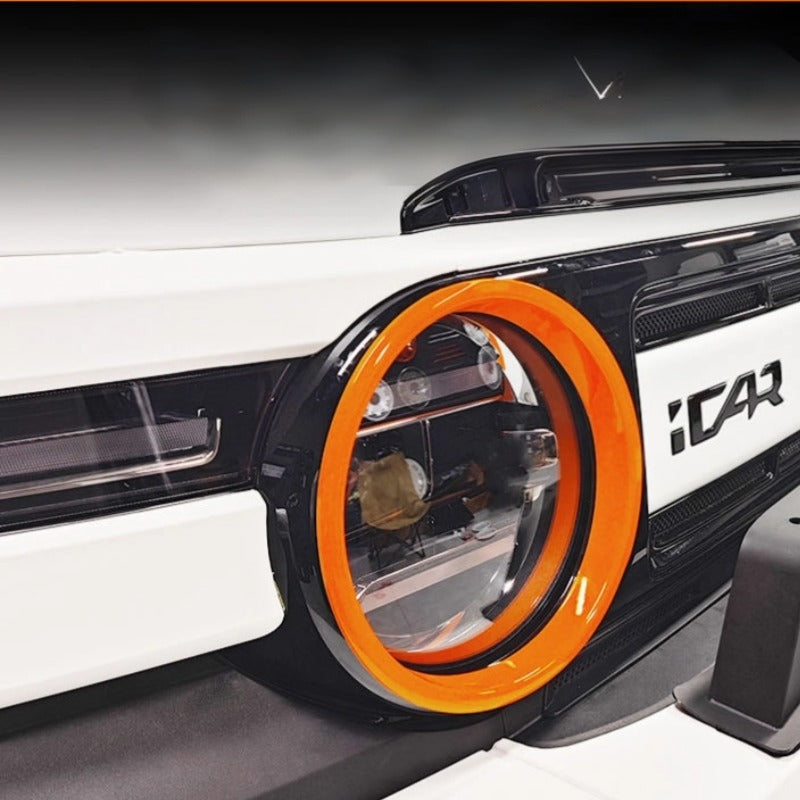 Car Headlight Rim Lamp Eyebrow Color Change for Chery iCAR V23