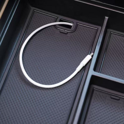 Car Armrest Storage Box & Charging Silicone Pad Suitable for GAC MOTOR GS8 (Trumpchi)