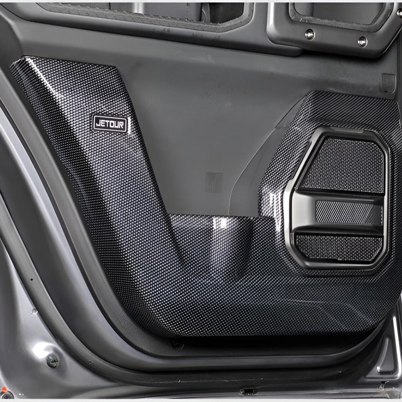 Carbon Fiber Door Kick Panels for Jetour T2 & Jetour T2 PHEV