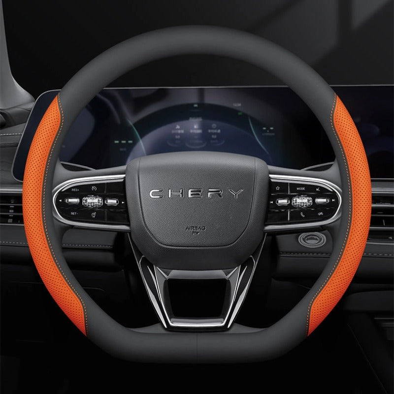Ultra Thin Leather Steering Wheel Cover for Chery Jaecoo J7 & 7 PHEV