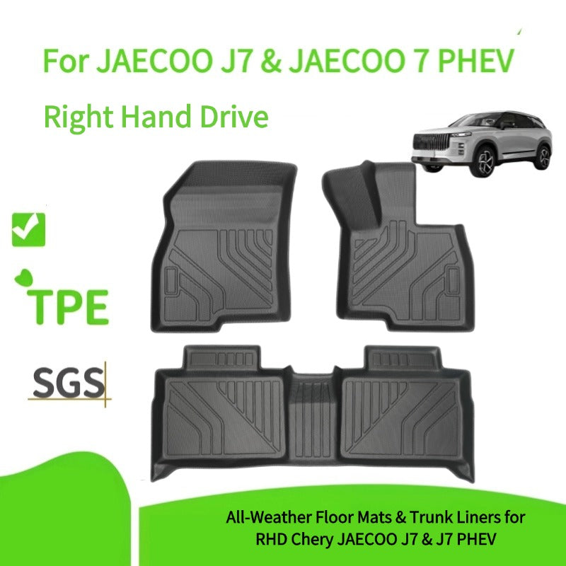 All Weather Floor Mats Interior Liners for Right Rudder Chery JAECOO J7 & Right Rudder Chery JAECOO 7 PHEV
