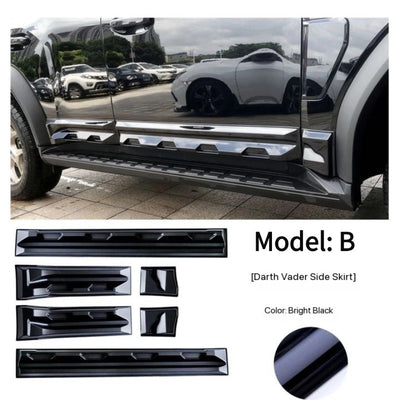 Moldura de faldón lateral resistente a rayones para Chery Jetour T2