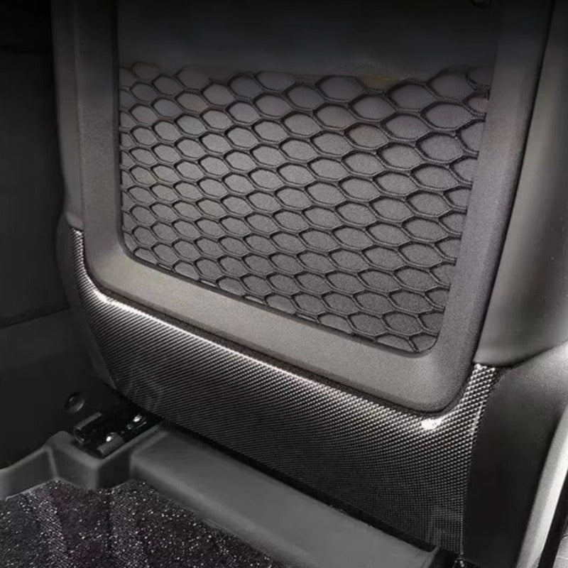 Car Seat Rear Kick Plate Carbon Fiber Pattern for Chery iCAR V23