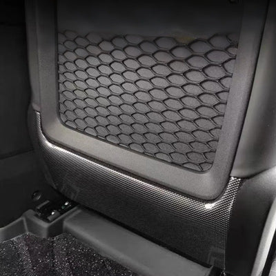 Car Seat Rear Kick Plate Carbon Fiber Pattern for Chery iCAR V23