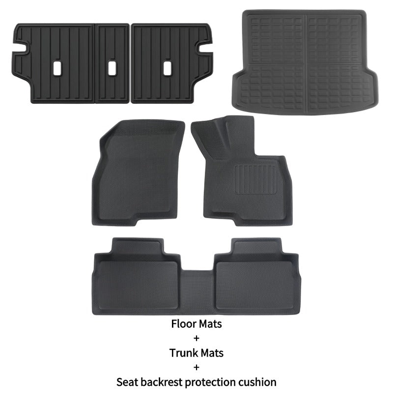 Right Rudder/Left Rudder All Weather Floor Mats Interior Liners for Chery JAECOO J7 & Chery JAECOO 7 PHEV