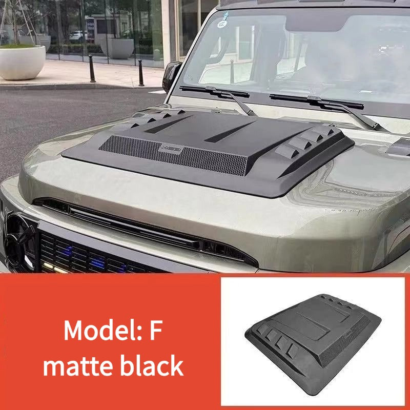 Automotive hood covers for Chery iCAR v23